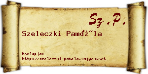 Szeleczki Paméla névjegykártya